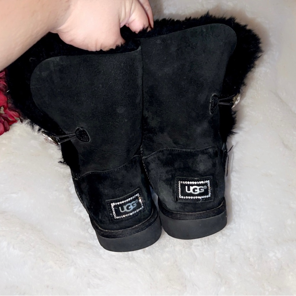 Ugg Bling Bailey Button Boot In Black - image 7